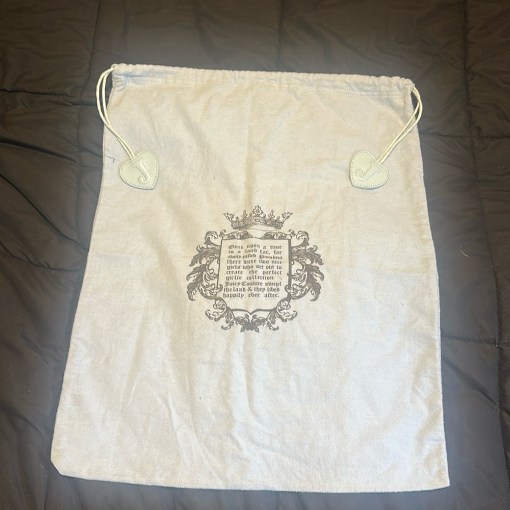 large vintage juicy couture dust bag